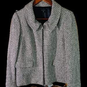 EUC Semantiks Zip Up Lined Tweed Coat 14P